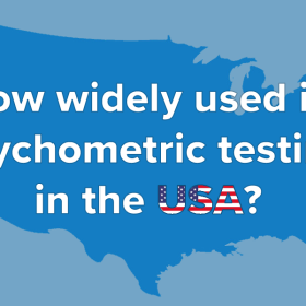 How widely used is psychometric testing in the USA?